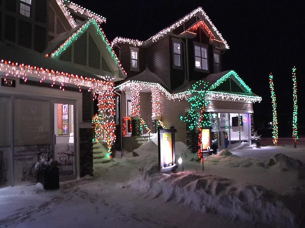 Christmas lights installation in Edmonton