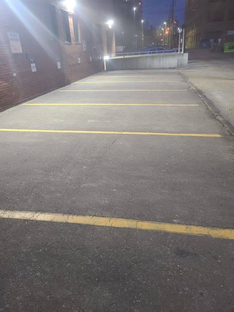 Line painting services in Calgary