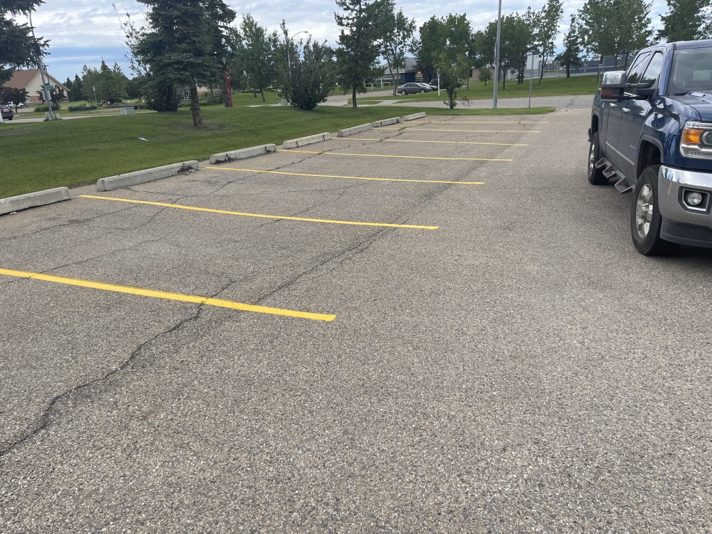 Line painting services in Edmonton